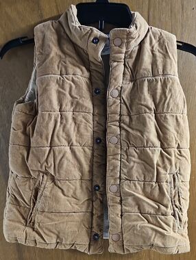 Tommy Bahama Boys  Quilted Corduroy Vest in Camel Tan